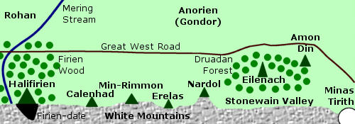 Beacon-hills of Gondor map