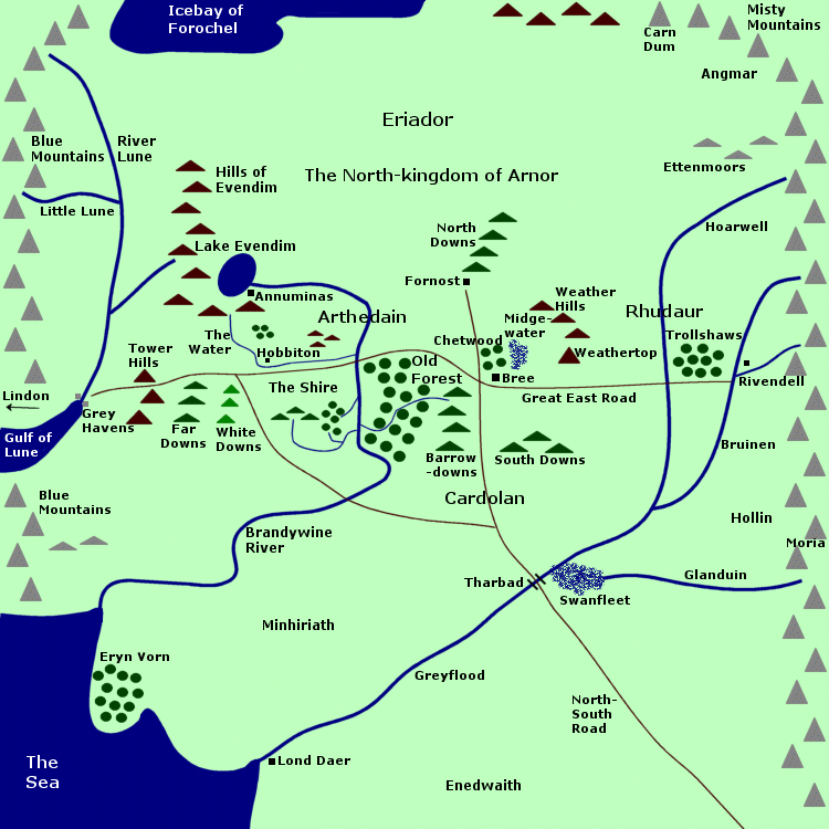 Map of Arnor