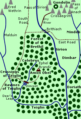 Forest of Brethil map