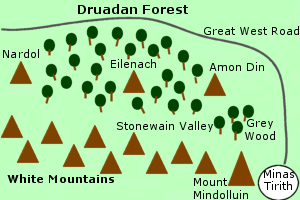 Map of Druadan Forest