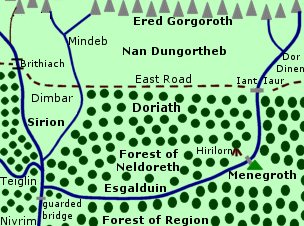 Map of the Esgalduin