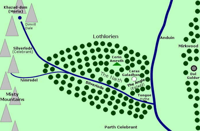 Map of Lothlorien