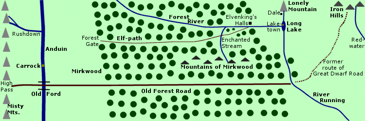 Map of Old Forest Road