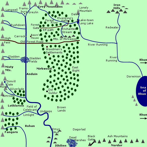 Map of Wilderland